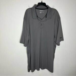 Reebok Golf polo shirt gray mens size‎ 4XLT big & tall casual neutral minimal